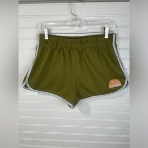 Unbranded Olive Green Take A Hitch Patch Lounge Shorts XL Girl Juniors GUC